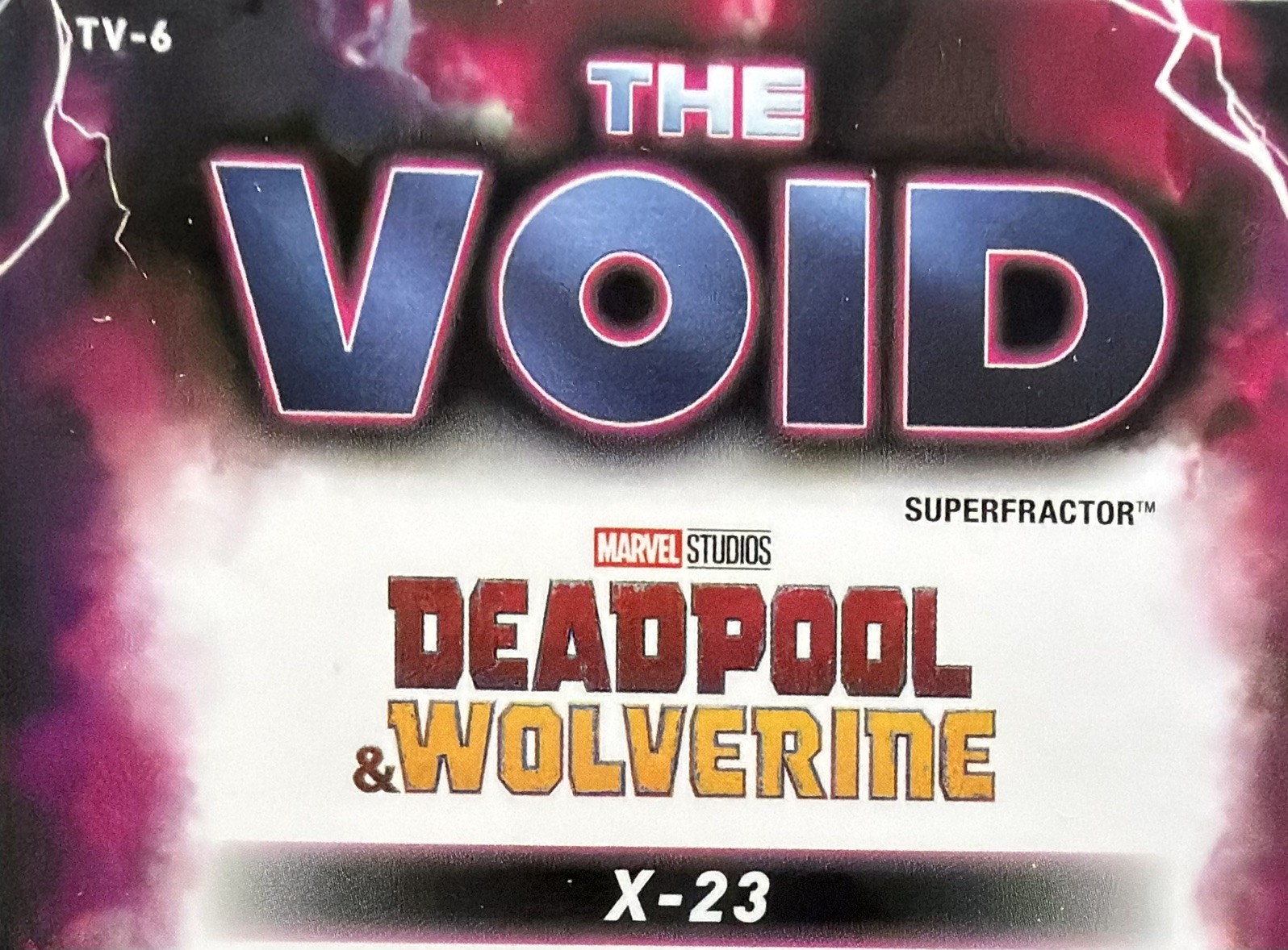 2025 Topps Chrome Deadpool Wolverine X-23 The Void #TV-6 SSP 1/1 SUPERFRACTOR  view 3