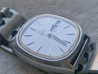 OMEGA Vintage 70s Seamaster Day Date Watch 35mm TV Dial Silver Stainless