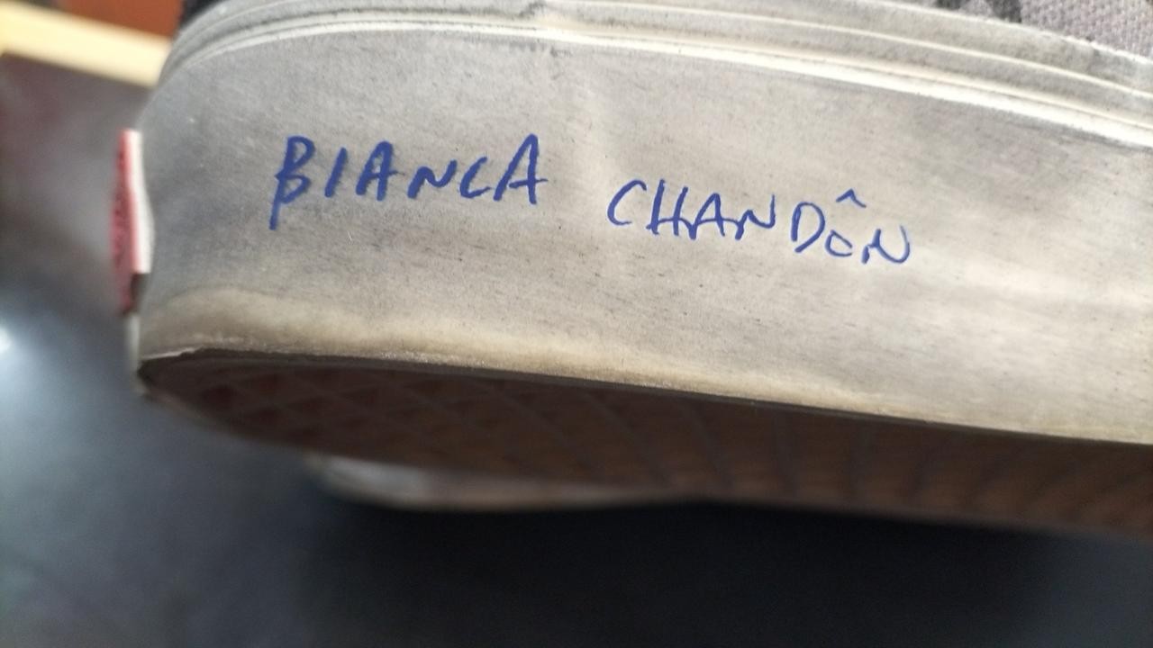 Vans Bianca Chandon Black Used Processing Sk8-Hi … - image 8