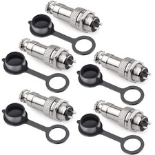 DIYhz GX12 2 Pins Panel Metal Mount Circular Aviation Connector GX12-2