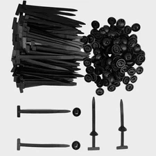 100 PCS Nylon Universal Cable Tie Buckle，Heavy Duty Self-Locking Zip Ties Holder