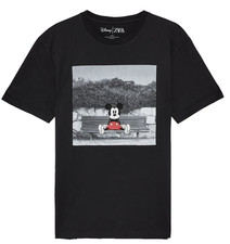 T-shirt Disney X Zara uomo nera grafica Topolino manica corta taglia L