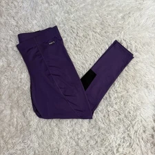 New Women’s Size 1X Purple Kerrits Knee Patch Horseback Riding Tights
