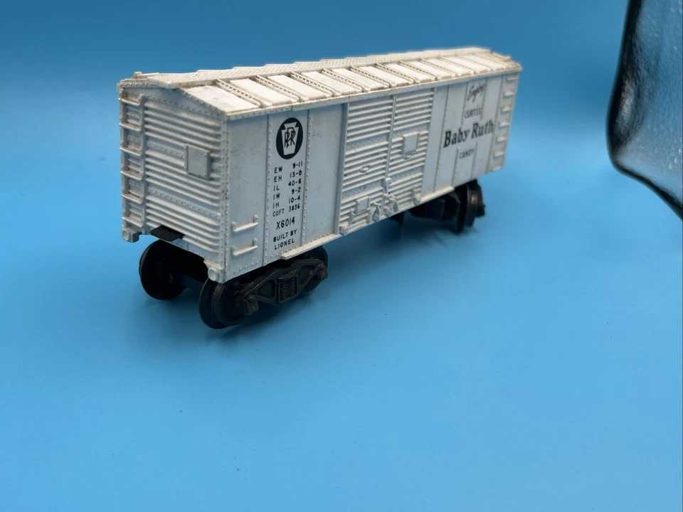 Lionel O-27 Gauge Pennsylvania X6014 Baby Ruth Candy White Box Car - Image 4 of 4