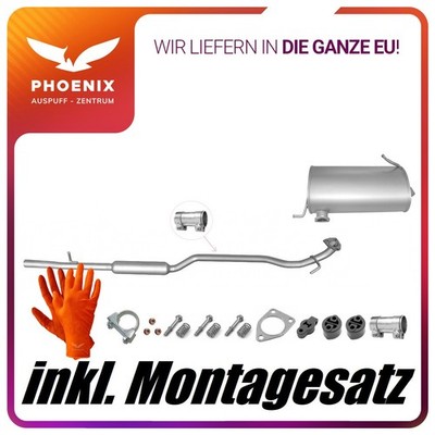  für Mitsubishi Outlander III 2.0 2WD 4WD Auspuffanlage Mittel+Endschalldämpfer