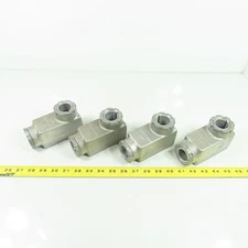 Kondu-Box LB4 4"x2" Aluminum Electrical Conduit Box Lot Of 4