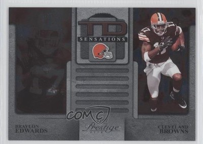 2008 Prestige TD Sensations Foil 62/100 Braylon Edwards #TS-2 0a1