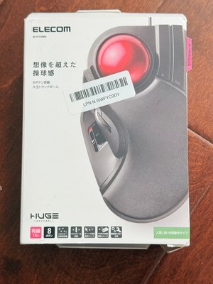 ELECOM Huge Trackball 2.4GHz Wireless USB Mouse M-HT1DRBK
