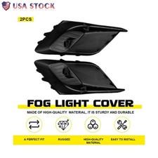 A Pair Front Bumper Lamp Bezel Fog Light Cover Fits For 2014 2015 2016 Mazda 3