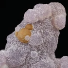 Calcite, Amethyst Quartz Thumbnail, N'Chwaning III Mine, KMF, NC, ZA