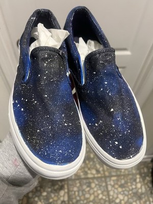 Men s Vans Blue Galaxy Sneakers Size 8