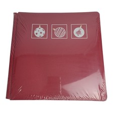 NEW Creative Memories 12  12" Album Red Christmas Silver Ornaments 15 Pages