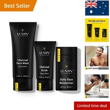 Classic Maintenance Skin Care Kit for Men Charcoal Face Wash Moisturizer 2 Month