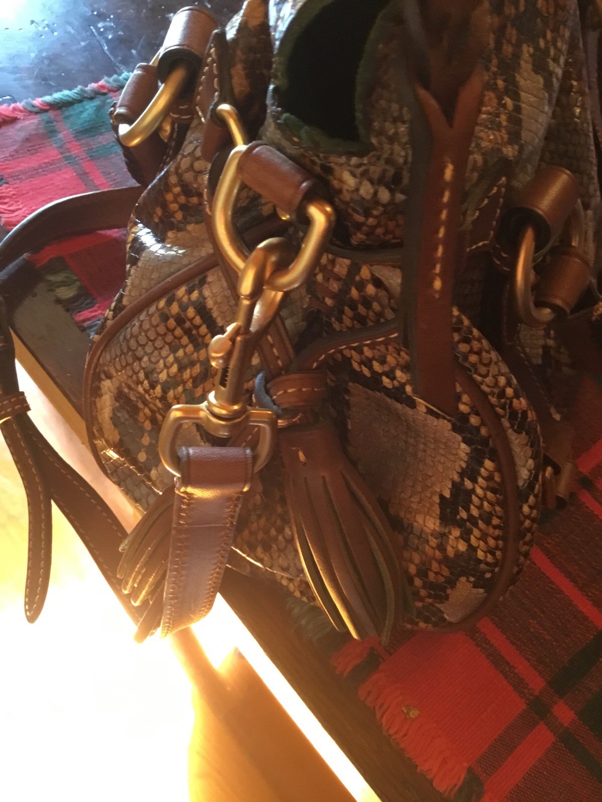 Dooney And Bourke Limited Ed. Python Print Leathe… - image 5