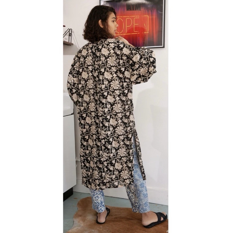 Free People RARE Women’s Rumi Reversible Kimono Duster Size Medium - Image 3 of 4
