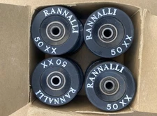 VTG 8 NOS Rannalli 50XX Dance & Freestyle Skate Wheels Black