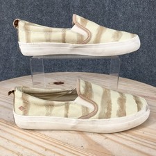 Sperry Top Sider Crest Twin Gore Shoes Womens 7.5M Slip On Sneaker Tie-Dye Brown