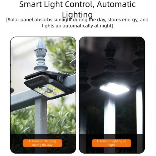 Smart Sensor Solar Clamp Light for Outdoor Garden Waterproof Camping Light - Picture 10 of 12