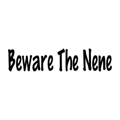 Beware The Nene Hawaii Bird Drive Carefully Protect Decal Sticker Black Vinyl