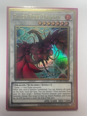 Schwarzer Rosendrache (Alternate Art) MGED-DE026 Premium Gold Rare Near Mint