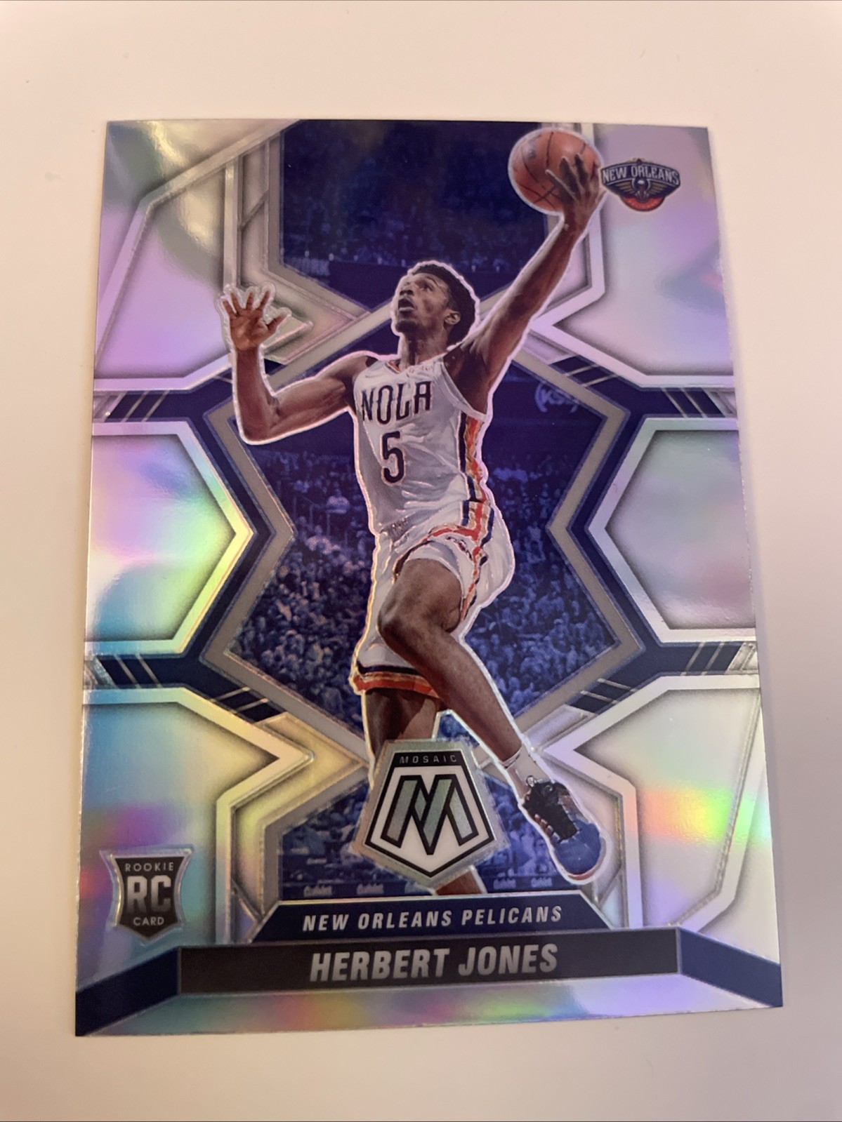 Herbert Jones 2021-22 Panini Mosaic Silver Prizm Rookie RC #231 Pelicans
