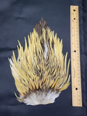 Lot  34,  Grade A,   Natural India Rooster Saddle Feathers for Fly Tying Jewelry