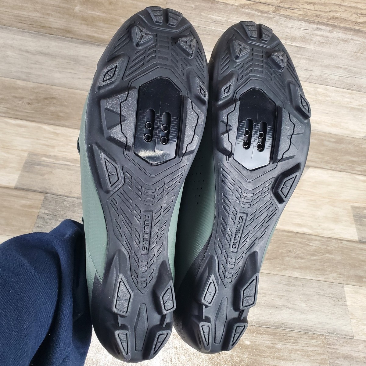 Shimano XC300 Men's Cycling Shoes Sz 12 Olive Black Mountain Bike