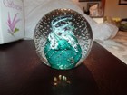 Controlled Cauldron bubble Teal art glass paperweight Caithness Scotland w/ box — photo 5