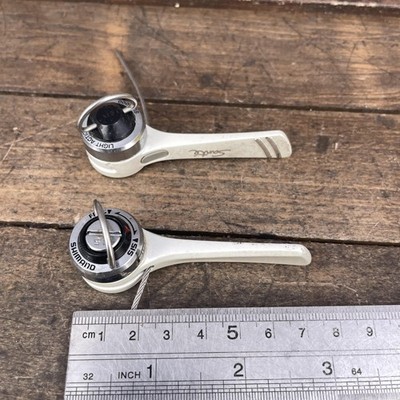 Shifter Sora SHIMANO SL-R400 – Montage Direct, 2/3/8 Vitesses, Pour Cadre Acier – Paire Argentée