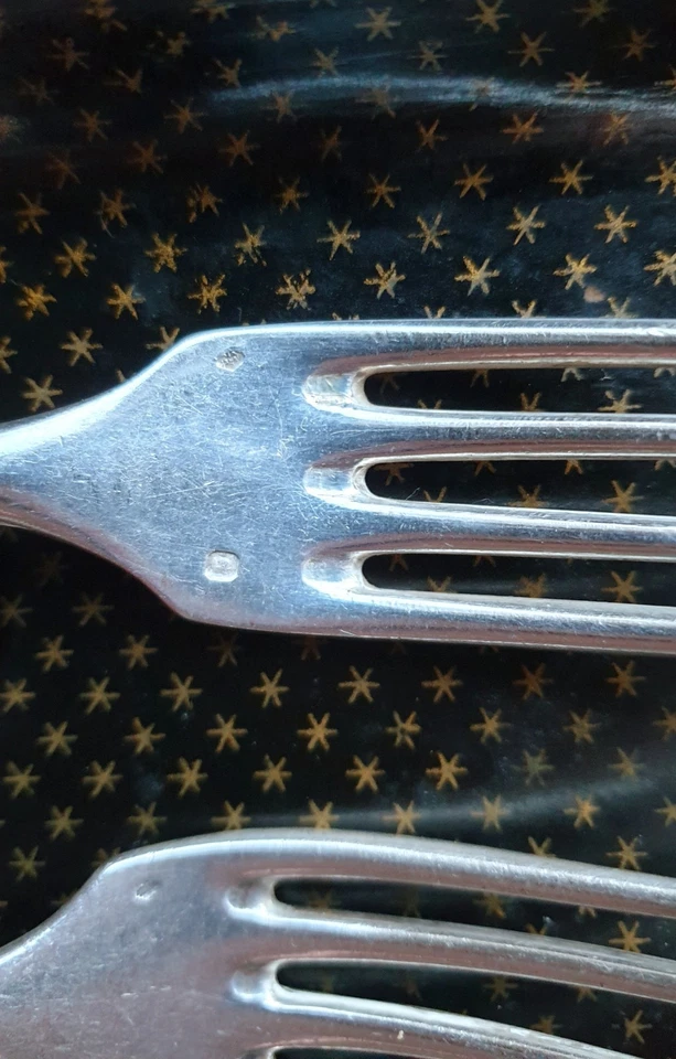 LOT 2 KG COUVERTS ARGENT MASSIF MINERVE 1ER TITRE 950/1000 - Photo 4/4