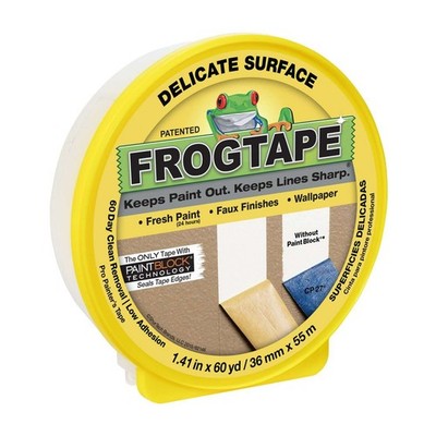 FrogTape Delicate Surface Painters Tape [Low Adhesion]: 1.41 in. x 60 yds. Yello