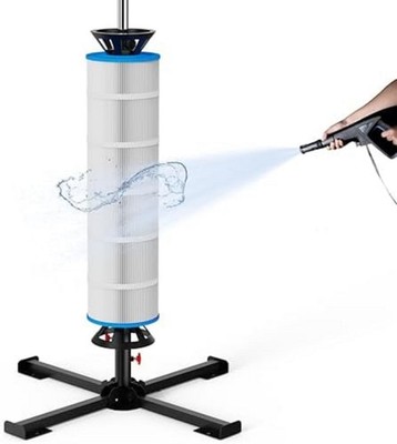 Pool Filter Cleaner Stand Tool, Fit for 3'', 4'', 6'' Swimming Pool Cartridge Filte