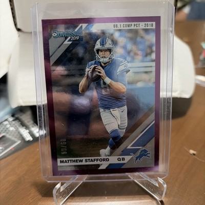 2019 Panini Donruss - Matthew Stafford #90 Season Stat Line (#09/66) EBAY 1/1