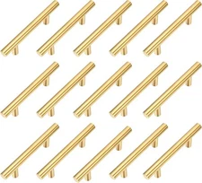 15 127mm (5") overall length, 12mm (1/2") diameter, Brushed Gold 