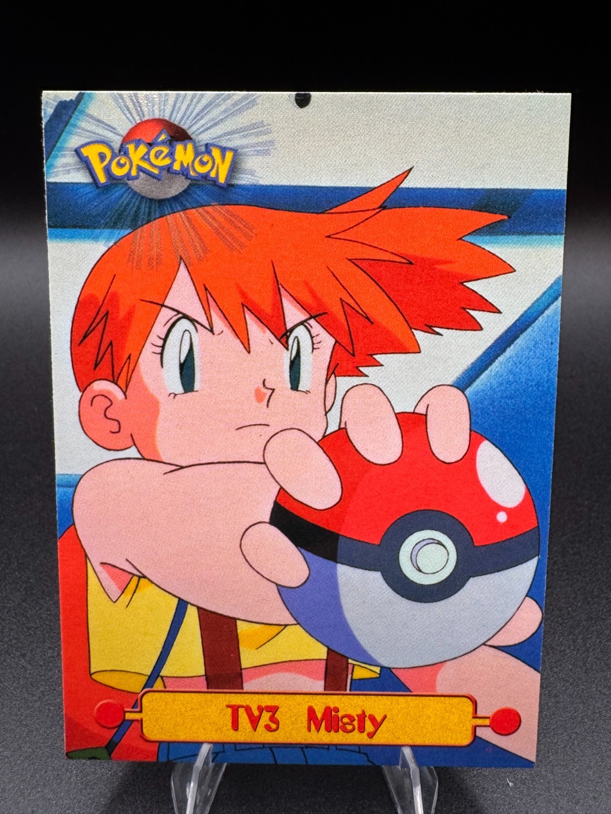 Pokemon Card - Misty TV3 - Black Logo - Topps Series 1 Vintage