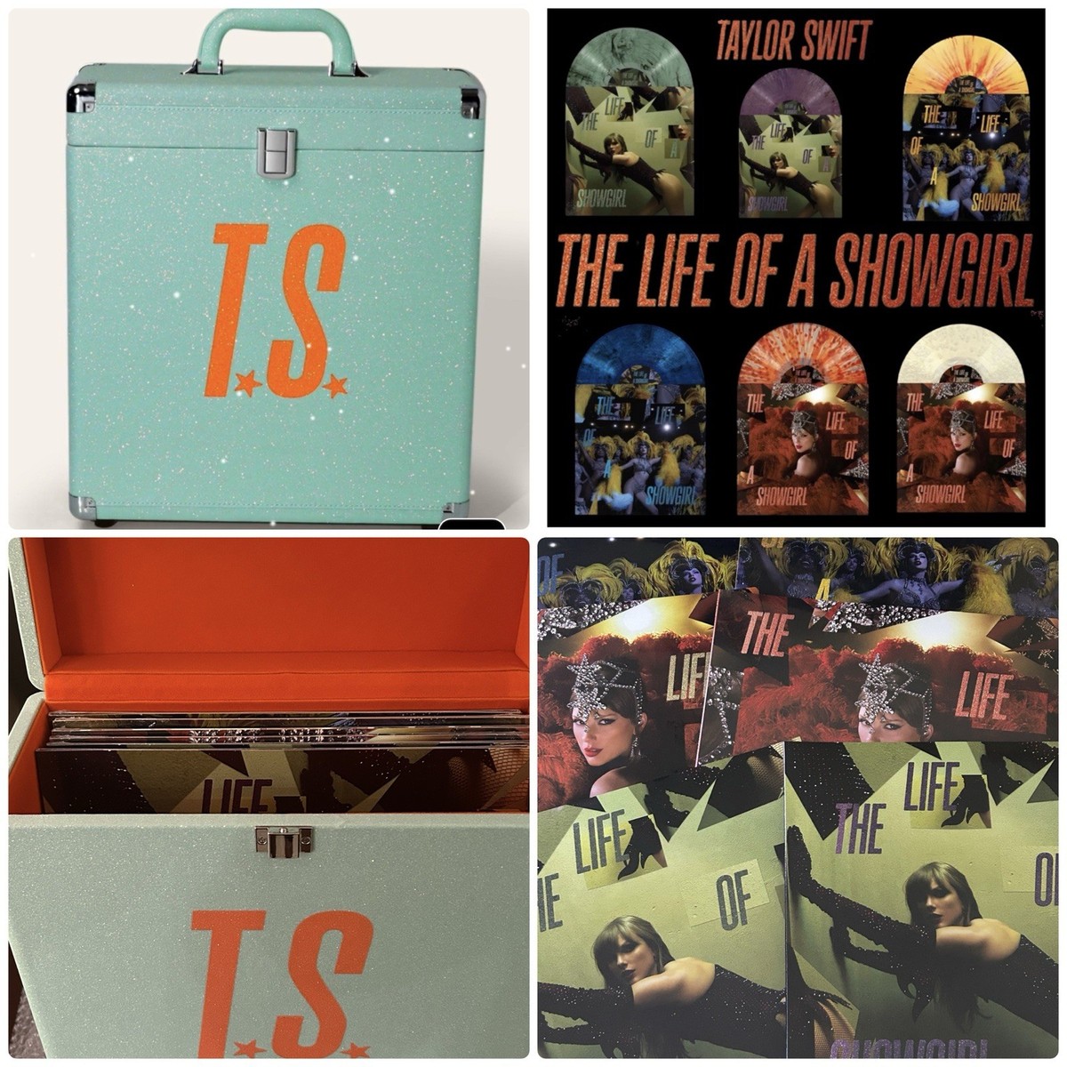 Taylor Swift Life of a Showgirl vinyl case And 6 Album Variant