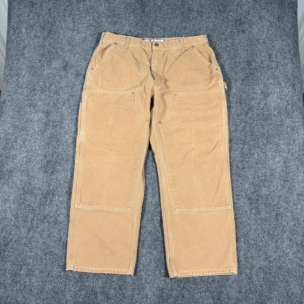 Vintage Carhartt Pants Mens 36x28 Double Knee Carpenter Duck