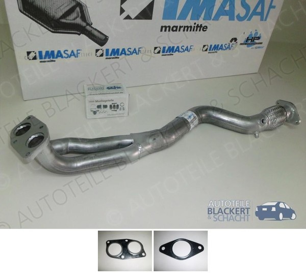 Imasaf Auspuff Hosenrohr/Flexrohr + Dichtungen für Alfa Romeo / Fiat / Lancia-image