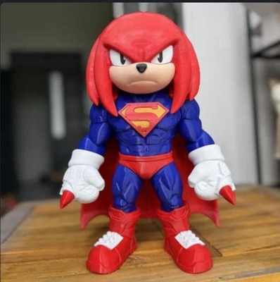 Superheld Knuckles  Ameisenigel Superman Figur - DC Comics - SEGA Gaming SONIC