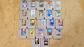 Nintendo NES Console Bundle - 22 Games - 2 Controllers Tyson Punchout Mario