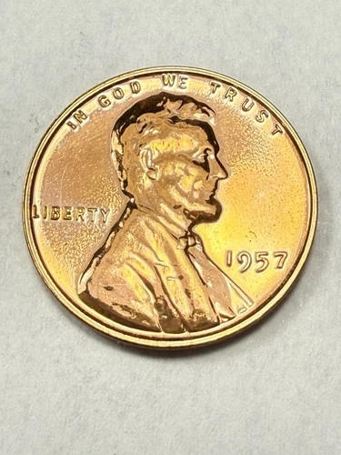 ** 1957 PROOF LINCOLN CENT  (UPGRADE THAT SPOT IN YOUR SET) PRICED TO SELL 🔥 **