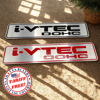 METAL Honda IVTEC K20A K24A Engine Cover Logo Civic Accord CRV S9A
