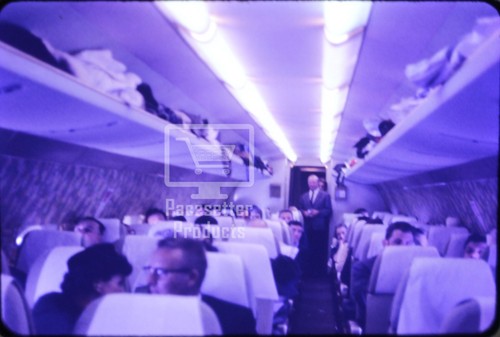 Original Ektachrome Slide Onboard Air France Boeing 707 1960s