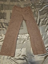 Vtg Ralph Lauren Women's Sz 6 Wool Blend Brown Tweed Work Trousers Dress Pants