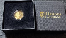 One Eighth Sovereign Ann Princess Royal 75th Birthday Solid 22ct Gold 1/8 Coin