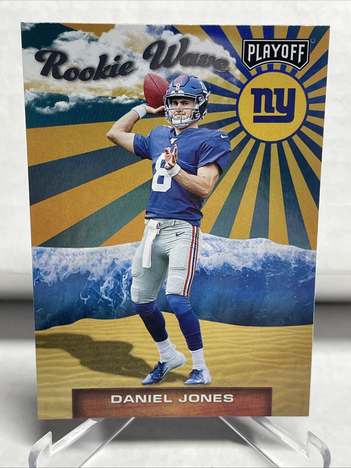 DANIEL JONES 2019 PANINI PLAYOFF ROOKIE WAVE ROOKIE CARD RC! NY GIANTS COLTS