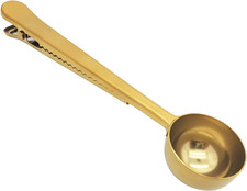 Cuchara Medidora Cafe Acero Inoxidable Dorada Multiuso para Cafe o Te