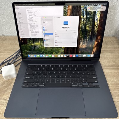 New Open Box Apple MacBook Air 15  M3 8GB 256GB SSD 3 Cycles 10C GPU