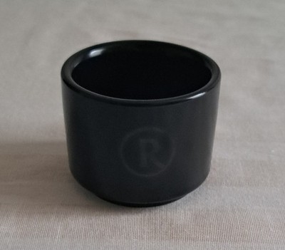 Rosso Caffe Espressotasse. Doppelwandig Spülmaschinenfest Schwarz