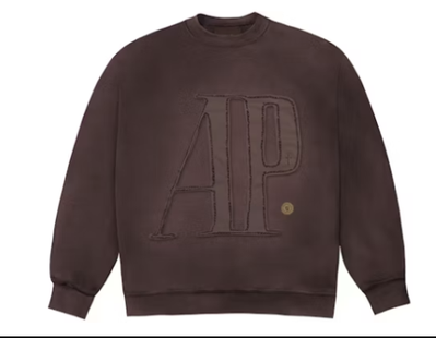 Audemars Piguet X Cactus Jack AP Logo Crewneck Brown Travis Audemars Piguet X Cactus Jack AP Logo Crewneck Brown Travis
